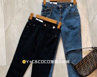 7.29团品Y+C&coco雏菊牛仔裤 